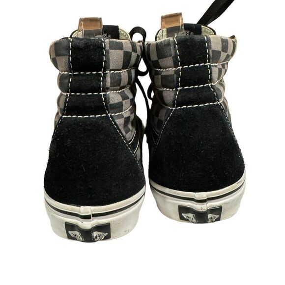 Vans Off the Wall Black Checkerboard hightop Skate board skateboard M 7 - W 8.5 - Picture 5 of 8